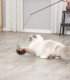 Varita con ratón para gatos, felpa suave