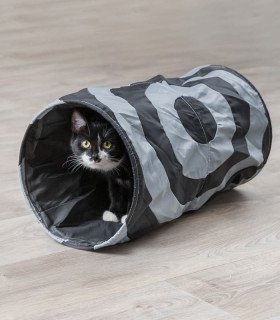 Túnel de Juego Rosa/Gris para Mascotas
