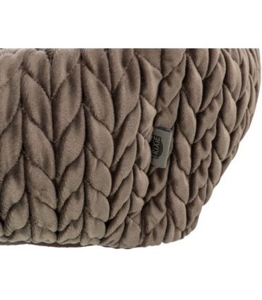 Cama Livia de terciopelo con cojín y funda extraíble