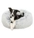 Cama Harvey en colores blanco y gris, elegante y acogedora
