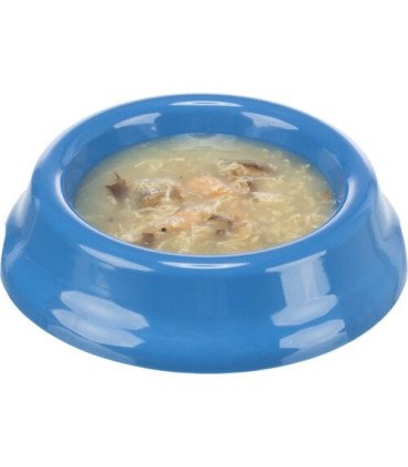 Premio líquido con pollo y salmón para perros