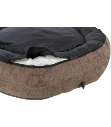 Cama orthopédica Lennox en tela Chenille