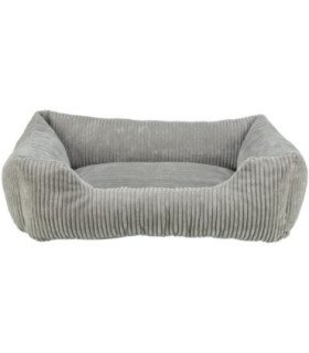 Cama ortopédica Jonna en gris con cojín