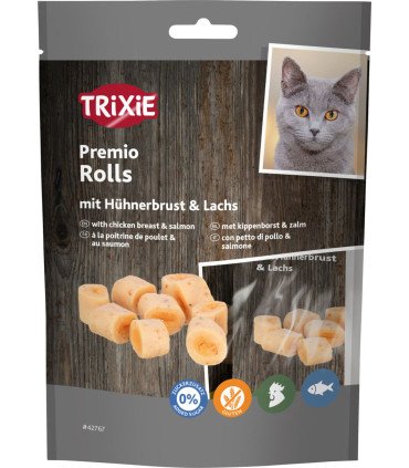 Premio Rolls con pechuga de pollo y salmón