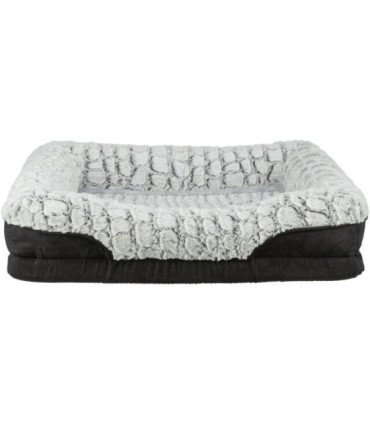 Cama ortopédica Vital Lino en blanco y negro