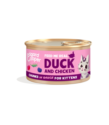 Gatito Pato y pollo - Trocitos en salsa