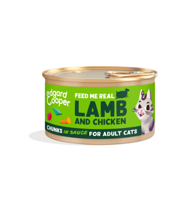 Adulto Cordero y pollo - Trocitos en salsa