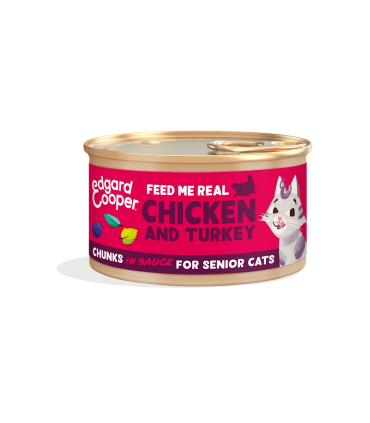 Sénior Pollo y pavo - Trocitos en salsa