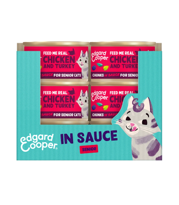 Sénior Pollo y pavo - Trocitos en salsa