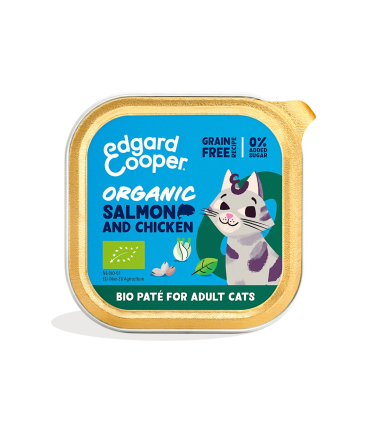 Adulto Salmón y pollo ecológico - Paté