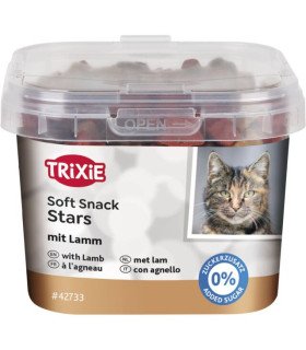 Snacks blandos con salmón y cordero para gatos