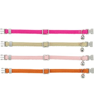 Collar ajustable para gatos, seguridad y comodidad