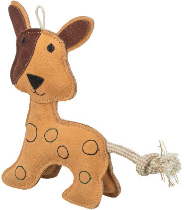 Divertido juguete de perro con cuerda y piel duradera