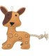 Divertido juguete de perro con cuerda y piel duradera