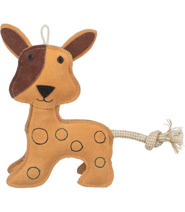Divertido juguete de perro con cuerda y piel duradera