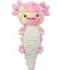 Juguete Axolotl de felpa suave y crujiente, 36 cm