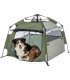 Tienda pop-up para perros con protección solar y malla