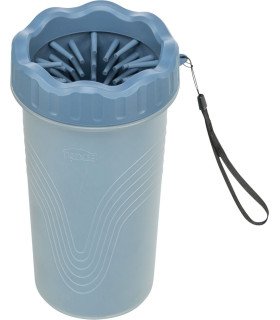 Limpiador de patas en silicona azul para un mantenimiento fácil y eficaz