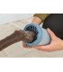 Limpiador de patas en silicona azul para un mantenimiento fácil y eficaz