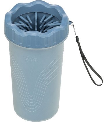 Limpiador de patas en silicona azul para un mantenimiento fácil y eficaz