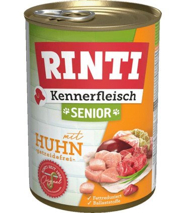 RINTI Senior Pollo: comida completa y natural para perros mayores