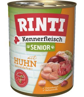 RINTI Senior Pollo: comida completa y natural para perros mayores