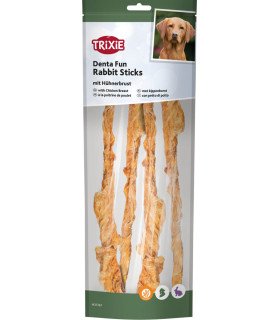 Snack natural de pollo y conejo, 25% carne