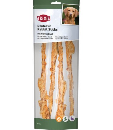 Snack natural de pollo y conejo, 25% carne
