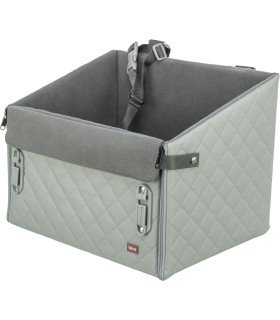 Asiento de coche para perro con compartimento y correa integrada