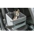 Asiento de coche para perro con compartimento y correa integrada