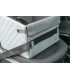 Asiento de coche para perro con compartimento y correa integrada