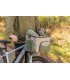 Cesta para bicicleta con compartimentos, reflectantes y colchoneta