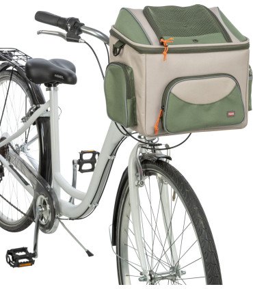 Cesta para bicicleta con compartimentos, reflectantes y colchoneta