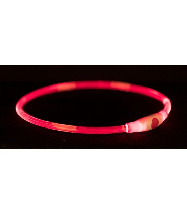 Collar de Aro Flash USB, luminoso y resistente al agua