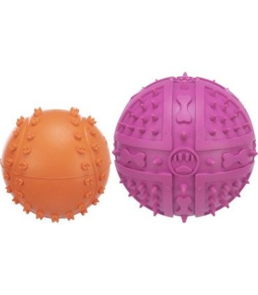 Pelota de caucho natural con sonido y motivos surtidos