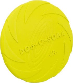 Frisbee de caucho natural para perros jóvenes y sensibles