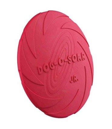 Frisbee de caucho natural para perros jóvenes y sensibles