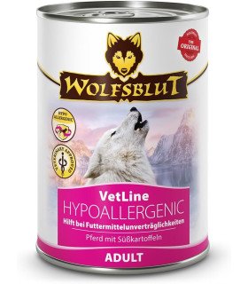 Alimento húmedo hypoalergénico con carne de caballo