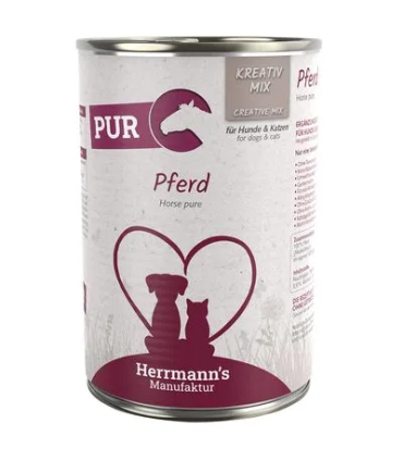 Lata de 400g Herrmann's Caballo Puro para mascotas