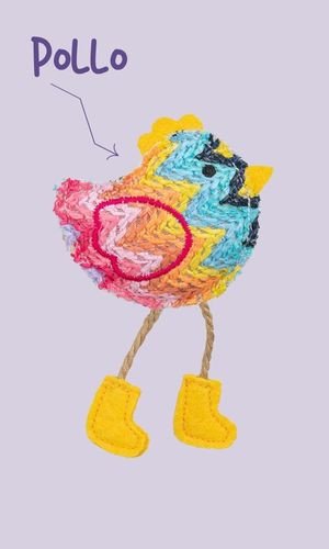Juguete de gato pollo
